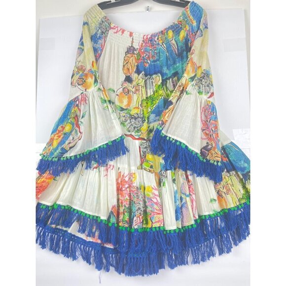 Antica Santoria women's flouncy top one size beautiful colors vacation cruise - Picture 14 of 16